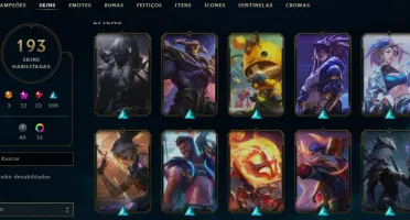 Conta de LOL Muitas Skins