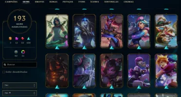 Conta de LOL Muitas Skins