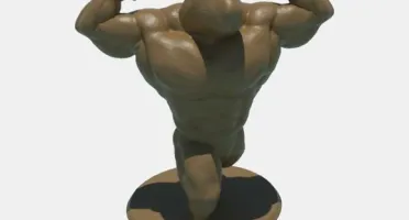 Capivara Bodybuilder Decorativa em Impressão 3D