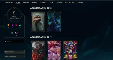 Conta Diamante 4 - LVL 40 MMR Alto + Skins Lendárias/Miticas