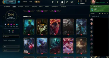Conta do League of Legends, +R$ 4000 gastos