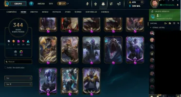 Conta do League of Legends, +R$ 4000 gastos