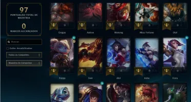 Conta lol 45 champs 15 skins