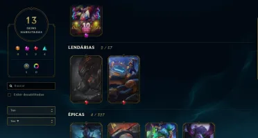 Conta lol 45 champs 15 skins