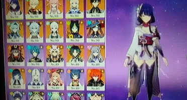 Conta Genshin AR 60 com 17 personagens T5