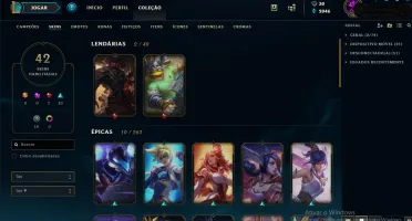 Conta de lol Ouro 4