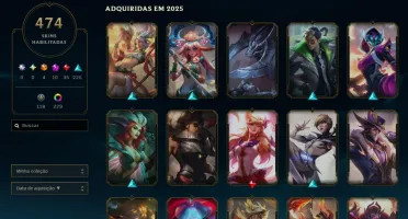 Conta Rara Season 2013/2014 474 Skins E Vários Ícones Raros