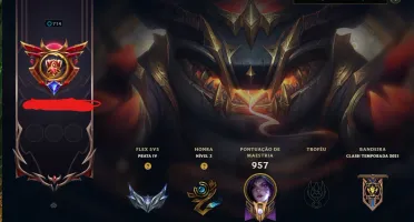 Conta Rara Season 2013/2014 474 Skins E Vários Ícones Raros