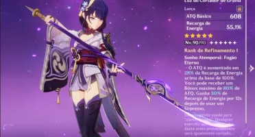 Conta Genshin, Com 12 Pernsonagens 5 Estrela, Raiden+Arma As