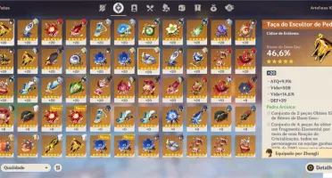 A55 Com 6 personagens 5* || 3 Armas 5*