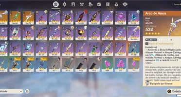A55 Com 6 personagens 5* || 3 Armas 5*