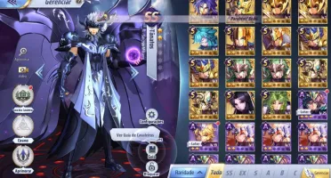 SAINT SEIYA AWAKENING - COM GEMAS AVANÇADAS E LIVROS