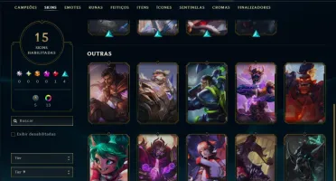 Conta Mestre com 65 Champs e 15 Skins ( 91 PDL )