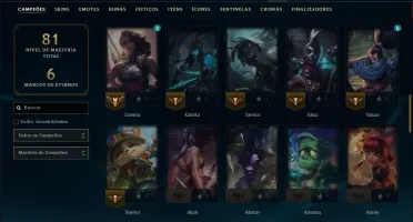 Conta Mestre com 65 Champs e 15 Skins ( 91 PDL )