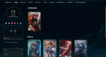 Conta Mestre com 65 Champs e 15 Skins ( 91 PDL )