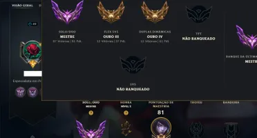 Conta Mestre com 65 Champs e 15 Skins ( 91 PDL )