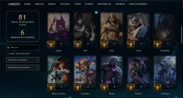 Conta Mestre com 65 Champs e 15 Skins ( 91 PDL )