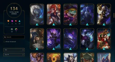 Conta ouro 3 com TODOS os champs e 134 skins