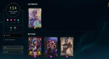Conta ouro 3 com TODOS os champs e 134 skins