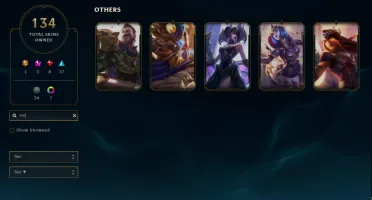 Conta ouro 3 com TODOS os champs e 134 skins