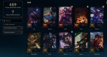 Conta ouro 3 com TODOS os champs e 134 skins