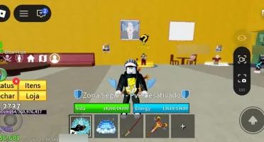 Conta com vários itens no blox fruits