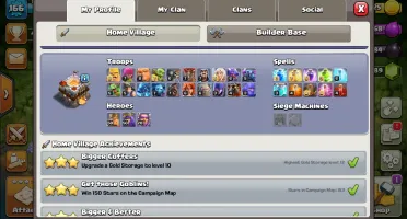 Conta Clash of Clans e Clash Royale