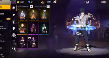 Conta com conjuntos do naruto