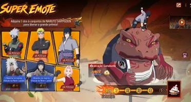 Conta com conjuntos do naruto