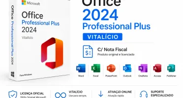 Office 2024 Professional Plus Vitalício – C/ Nota Fiscal