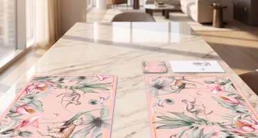 Mesa Coordenada – Kit Selva Tropical Rosa | 36 peças