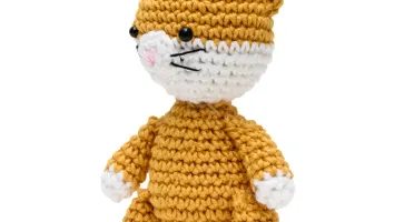 Gatinho Caramelo em Amigurumi