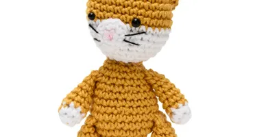 Gatinho Caramelo em Amigurumi