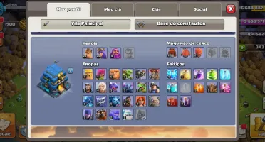 VILA CLASH OF CLANS CV12 sendo upada para 13