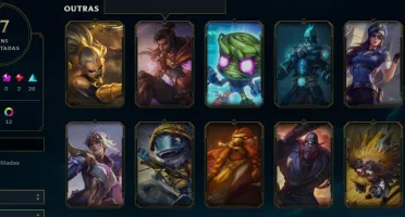 Conta Lol 57 Skins + 48K De Rp Em Skins