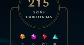 VENDO ACC DE LOL COM MUITAS SKINS TODOS CAMPEÕES