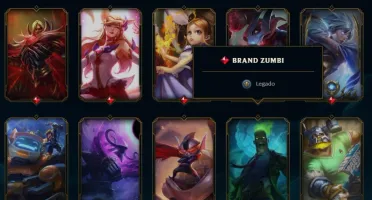 VENDO ACC DE LOL COM MUITAS SKINS TODOS CAMPEÕES