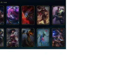 Conta LoL,com varias skins