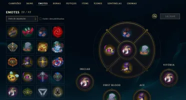 Conta LoL,com varias skins