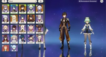 Zong + Hu tao + Keking C1 + qiqi espada do passe e esp.cele.