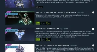 Destiny 2 Todas as Dlc's + Passe Anual (conta steam)