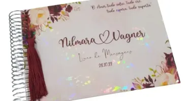 Caderno de Mensagens A5 Personalizado com 65 Folhas