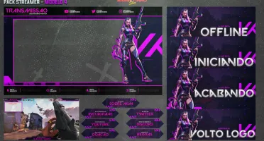 PACOTE STREAMER - OVERLAYS 100% PERSONALIZADAS