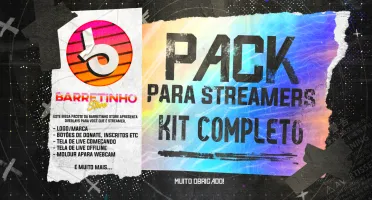 PACOTE STREAMER - OVERLAYS 100% PERSONALIZADAS