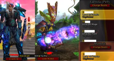 WoTLK, Paladin, 3660+ GS, Mage, 3540+ GS. Priest Lvl 82+