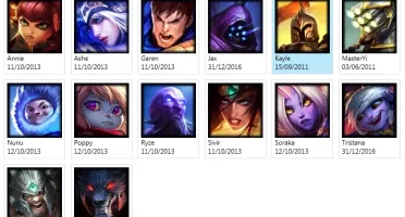 Conta com skin rara (Kayle Juiza)