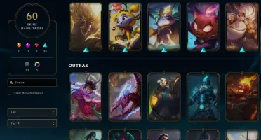 Conta de Lol 60 skins/ Mini chibi Jinx tft/ Gold 2 solo duo