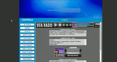 Painel Administrativo Para Web Rádio