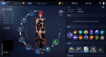 MIR4 - SA42 - Sorcerer level 48 - 47k power - top 8 codex