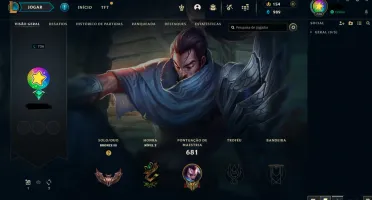 Conta de LoL com quase 10 anos, todos os Campeões